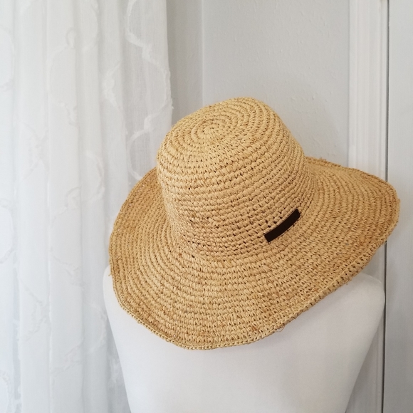 leather floppy hat
